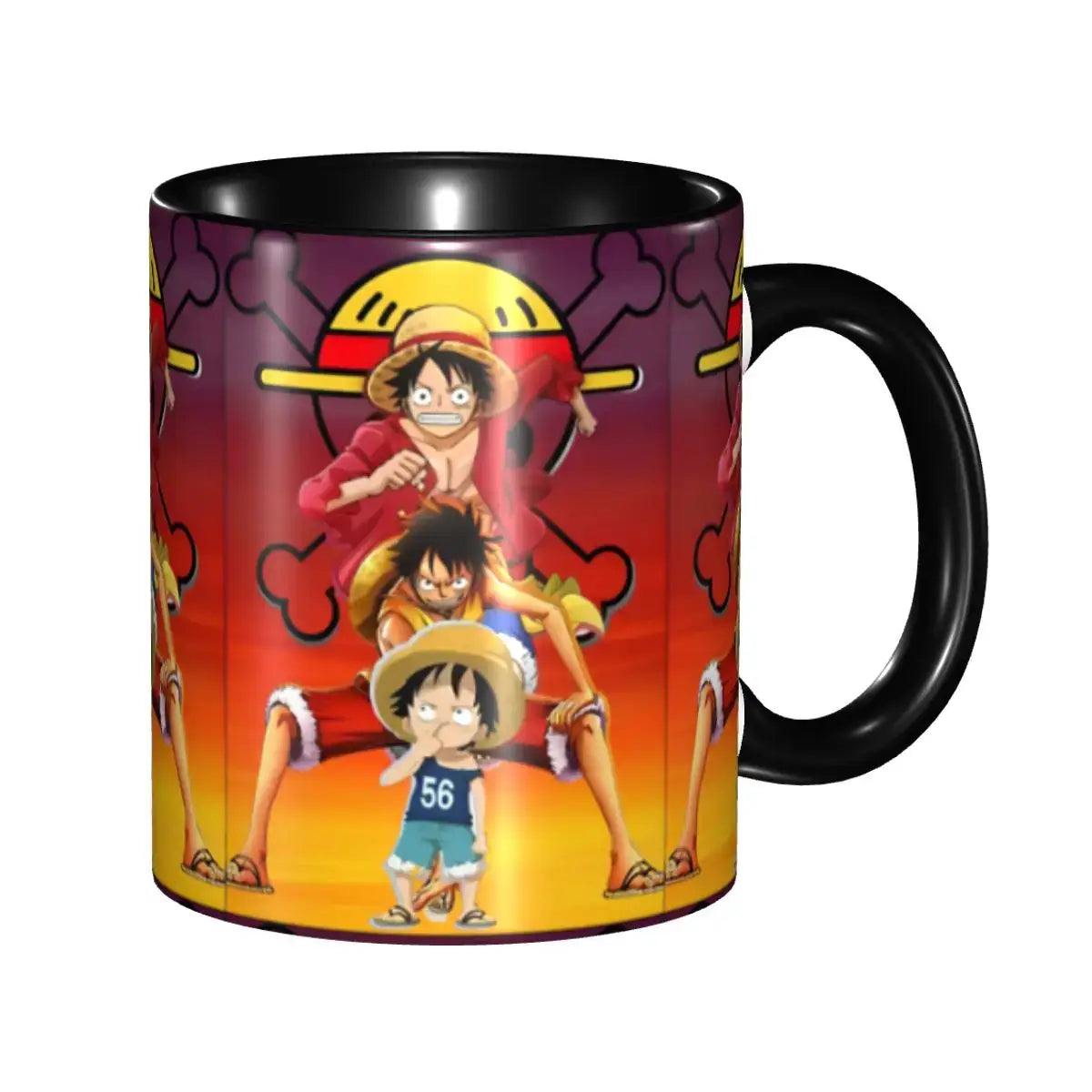 Kid's Luffy One Piece Mug: Cartoon Anime Water Cup Gift
