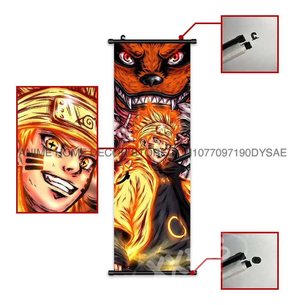 Naruto Posters: Anime Hanging Scroll Wall Art Decor