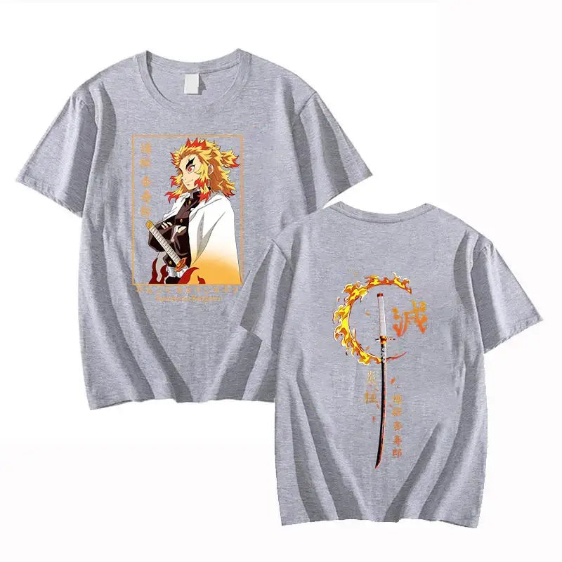 Rengoku Kyoujurou Printed Tee Shirt Demon Slayer
