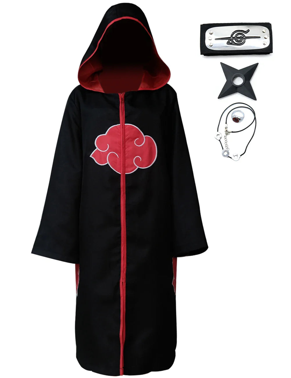 Akatsuki Itachi Cloak: Kids & Adult Cosplay Costume Robe