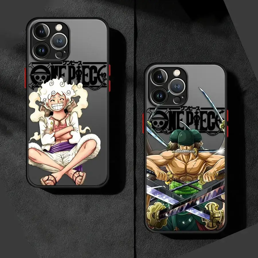 One Piece Phone Case: Zoro & Luffy Matte iPhone Cover