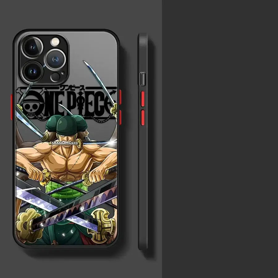 One Piece Phone Case: Zoro & Luffy Matte iPhone Cover