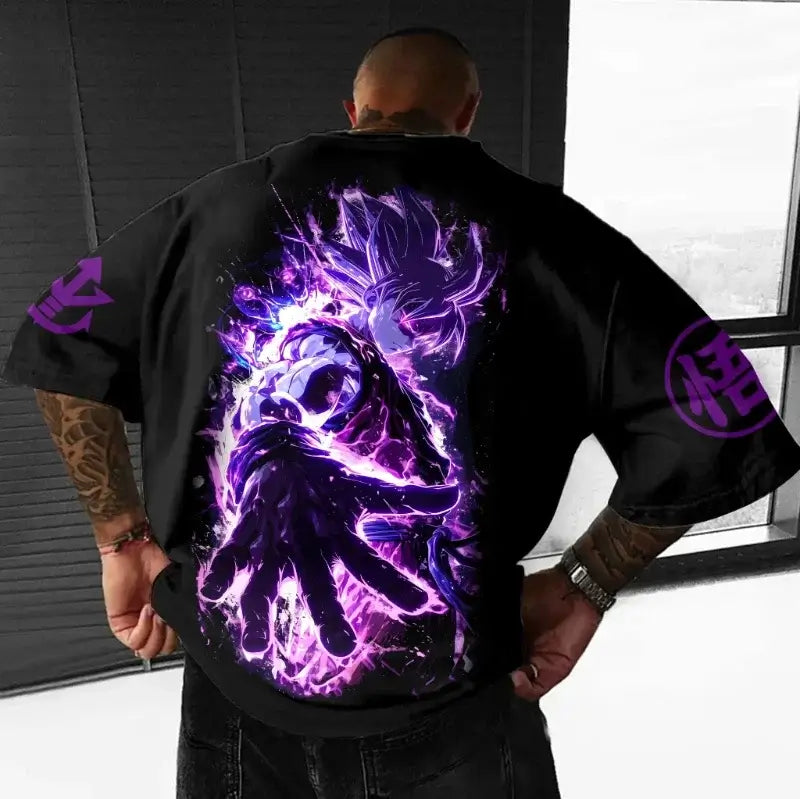 Dragon Ball Goku T-Shirt: Classic Hot Blood Anime Portrait