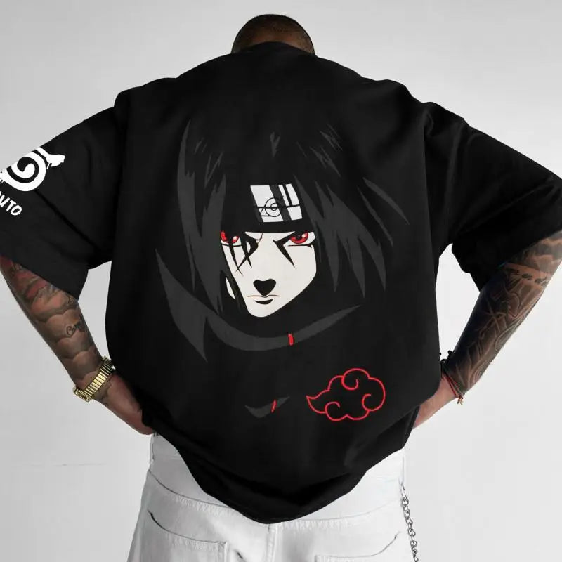 Itachi Akatsuki T-Shirt: Naruto Cotton Fitness Top