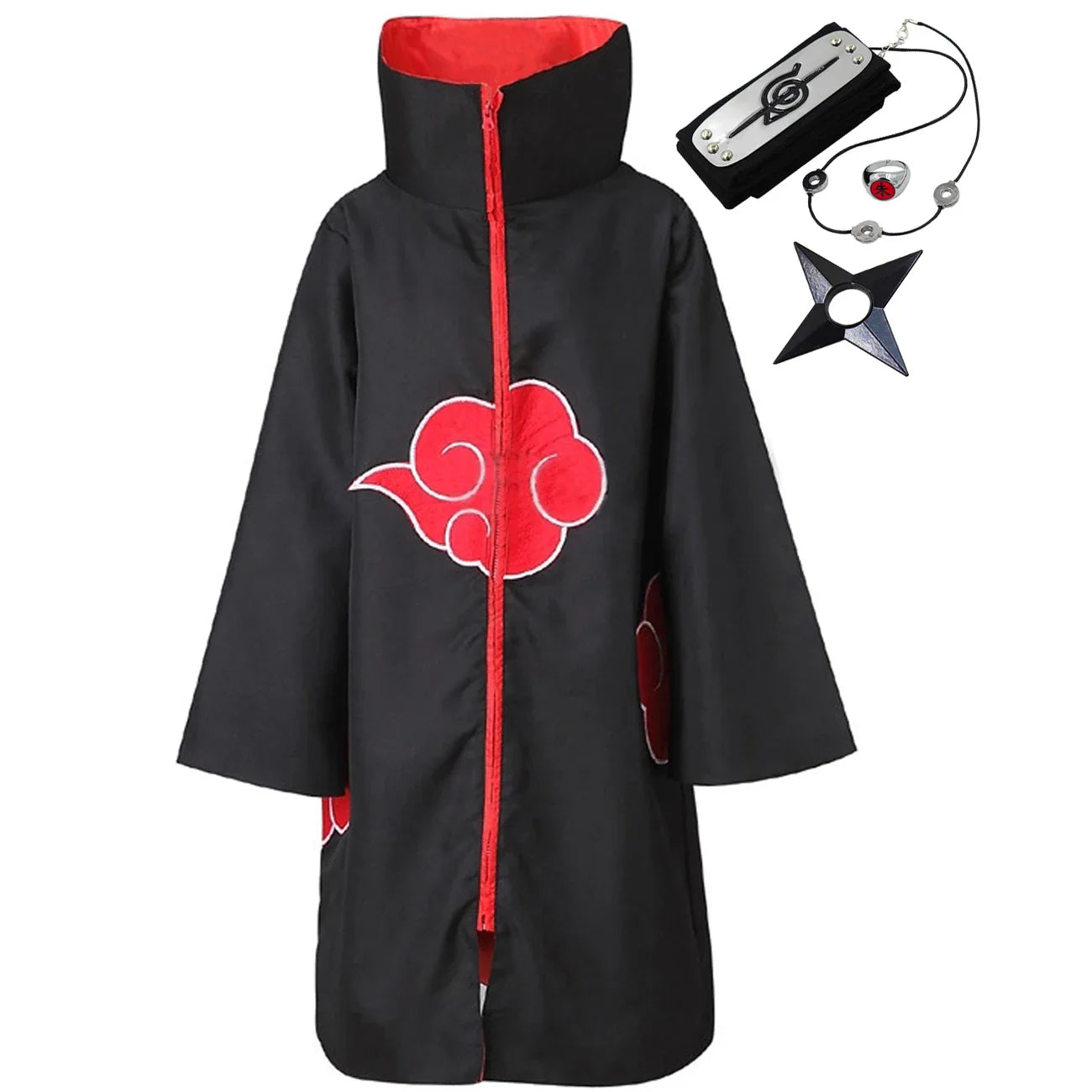 Akatsuki Itachi Cloak: Kids & Adult Cosplay Costume Robe
