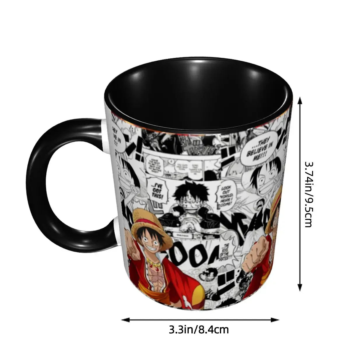 Kid's Luffy One Piece Mug: Cartoon Anime Water Cup Gift