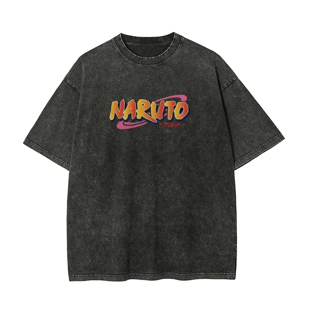 Naruto Washed T-Shirt: Retro 2026 Japanese Cotton Tee